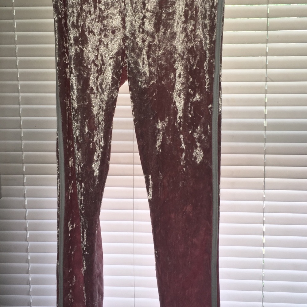 Pink Velvet Joggers NWT
